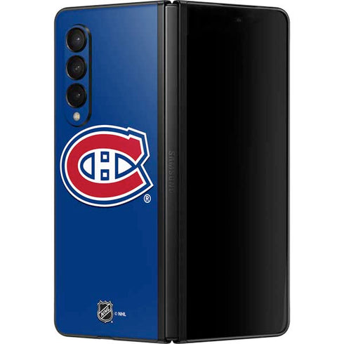 NHL Montreal Canadiens Solid Background Galaxy Z Fold3 5G Skin